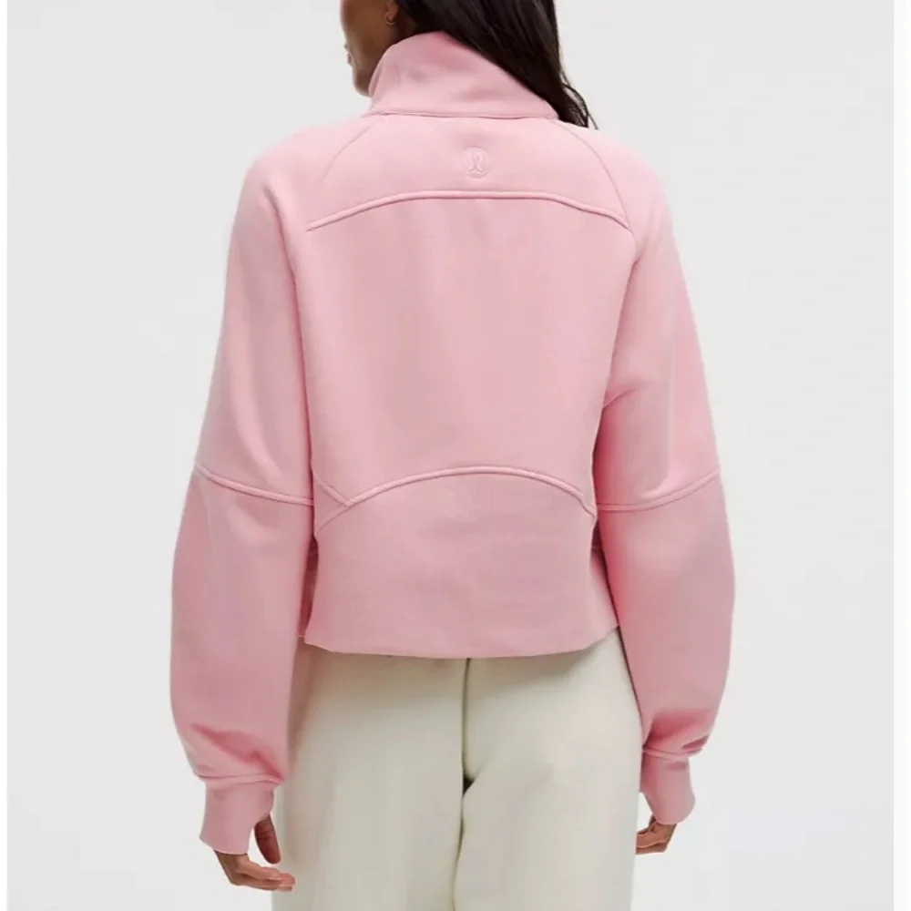 Lululemon Scuba Oversized Funnel-Neck Half Zip-Pink Tide-NWT - Picture 2 of 6